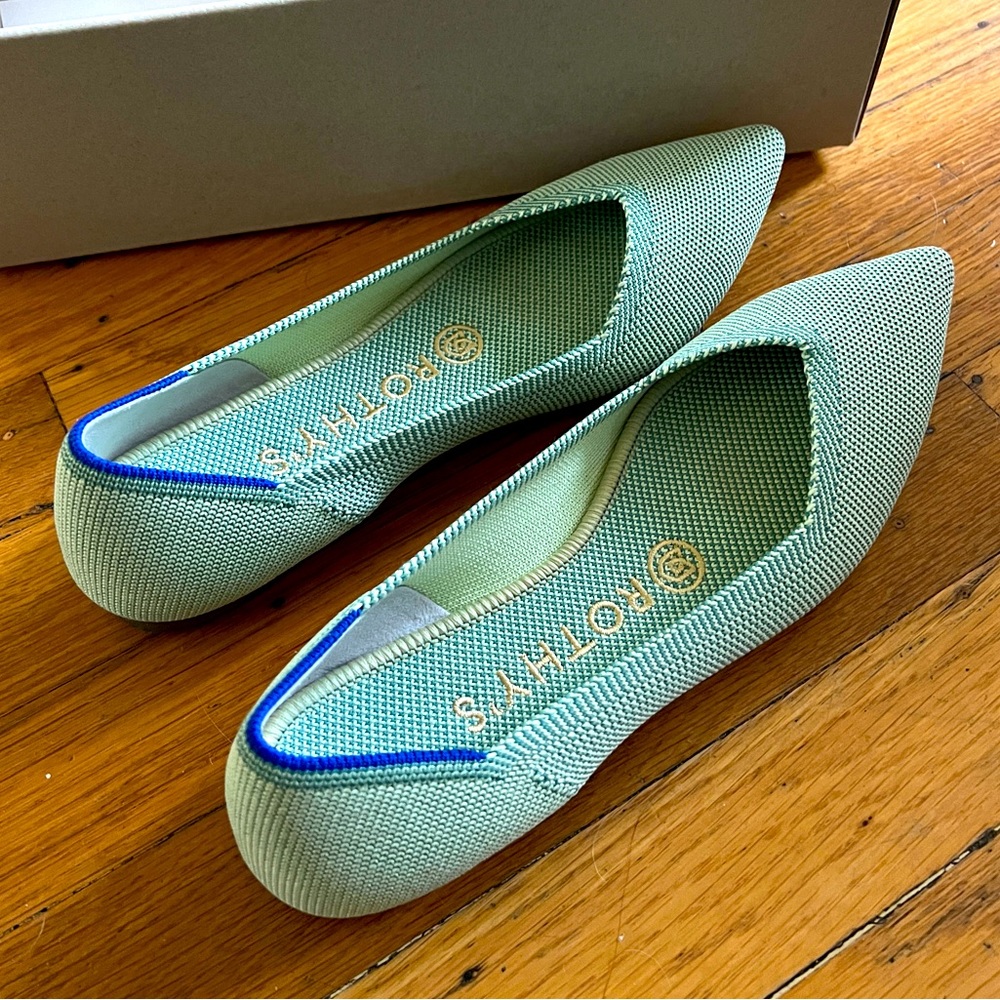 Rothy's The Point Mint Green Women’s Flat Shoes